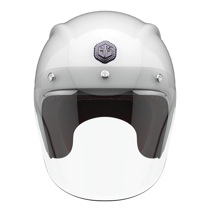 open face helmet glass